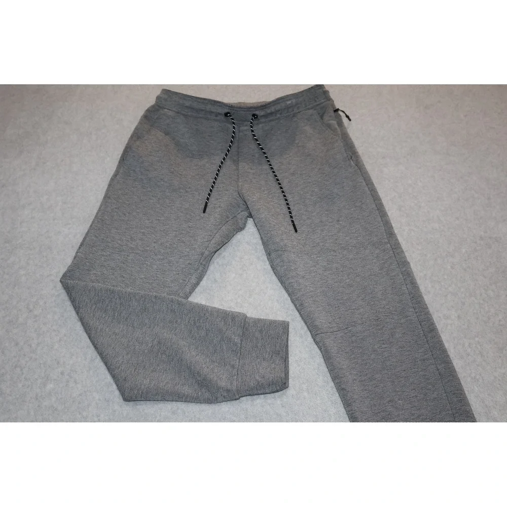 American Eagle Joggers Mens Medium Gray Drawstring Pockets Gym Workout